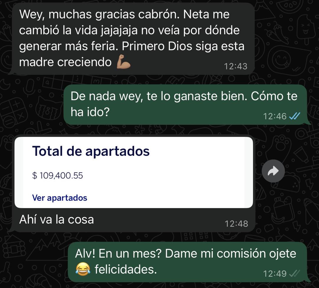 Alejandro: $109,400 en un mes